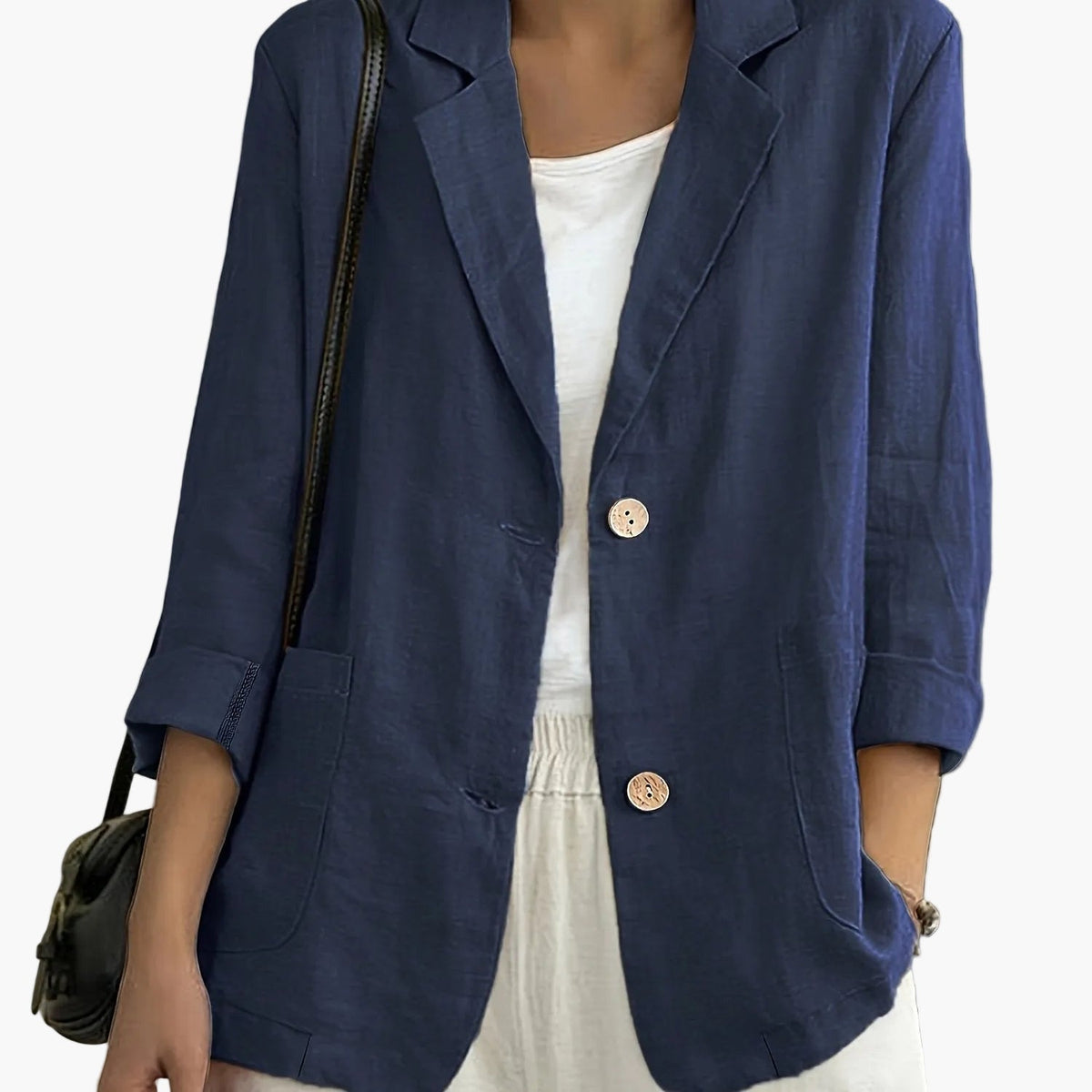 Antonia | Blazer mit Zweiknopf-Verschluss und Krempelärmeln