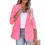 Women's lightweight slim fit blazer with set-in sleeves