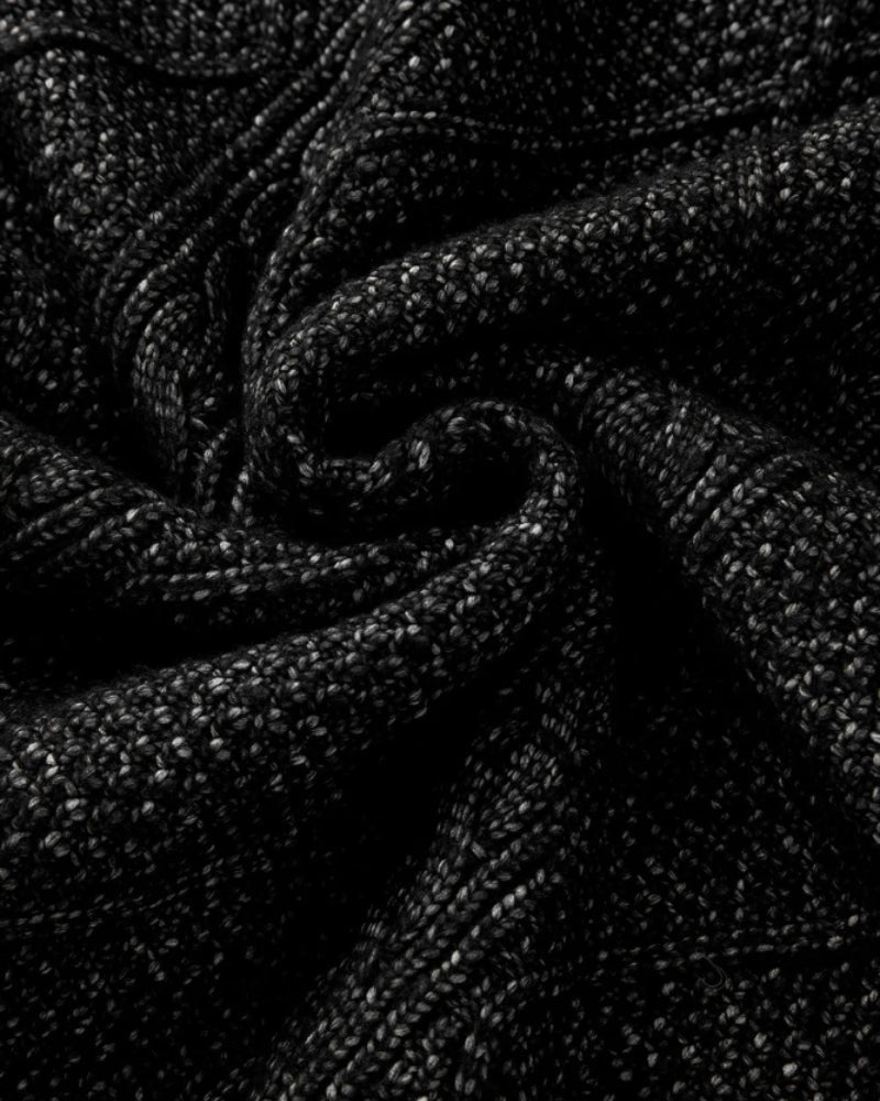 Drop-Shoulder Cable-Knit Pullover in Mid Length