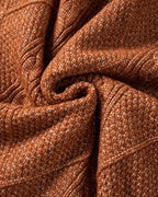 Drop-Shoulder Cable-Knit Pullover in Mid Length