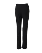 High-Waisted Straight-Leg Trousers with Seam Front - Apricot