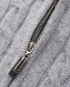 Men's Cashmere Half-Zip Sweater with Dense Knit