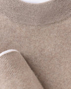 Men's Cashmere-Wool Turtleneck Sweater with Slim Fit