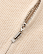 Men's Cashmere Zip Cardigan with Stand Collar and Ribbed Trims