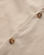 Men's Corduroy Shirt and Drawstring Shorts Set