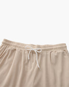 Men's Corduroy Shirt and Drawstring Shorts Set