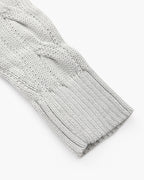Men's Cotton Half-Zip Sweater with High Neck and Ribbed Trims