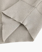 Men's Cotton Knit Half-Zip Sweater with Ribbed Collar