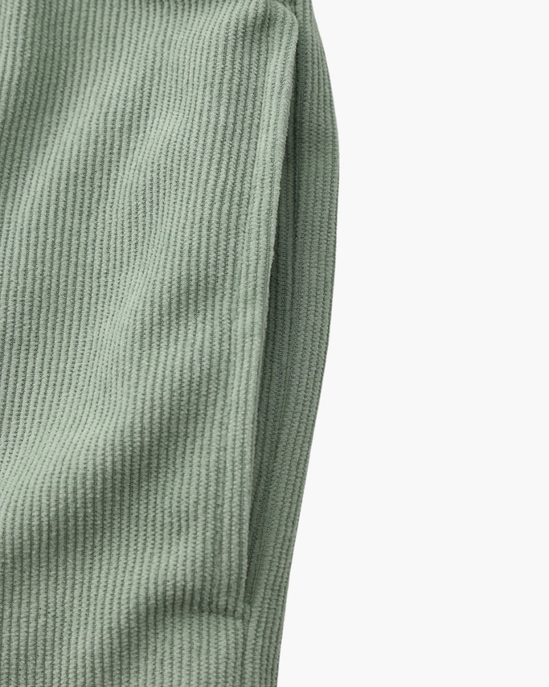 Men's Fine-Rib Corduroy Shorts with Drawstring Waist
