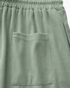 Men's Fine-Rib Corduroy Shorts with Drawstring Waist