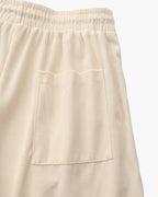 Men's Fine-Rib Corduroy Shorts with Drawstring Waist