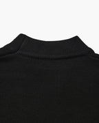 Men's Fine Ribbed Mock Neck Sweater with Clean Silhouette