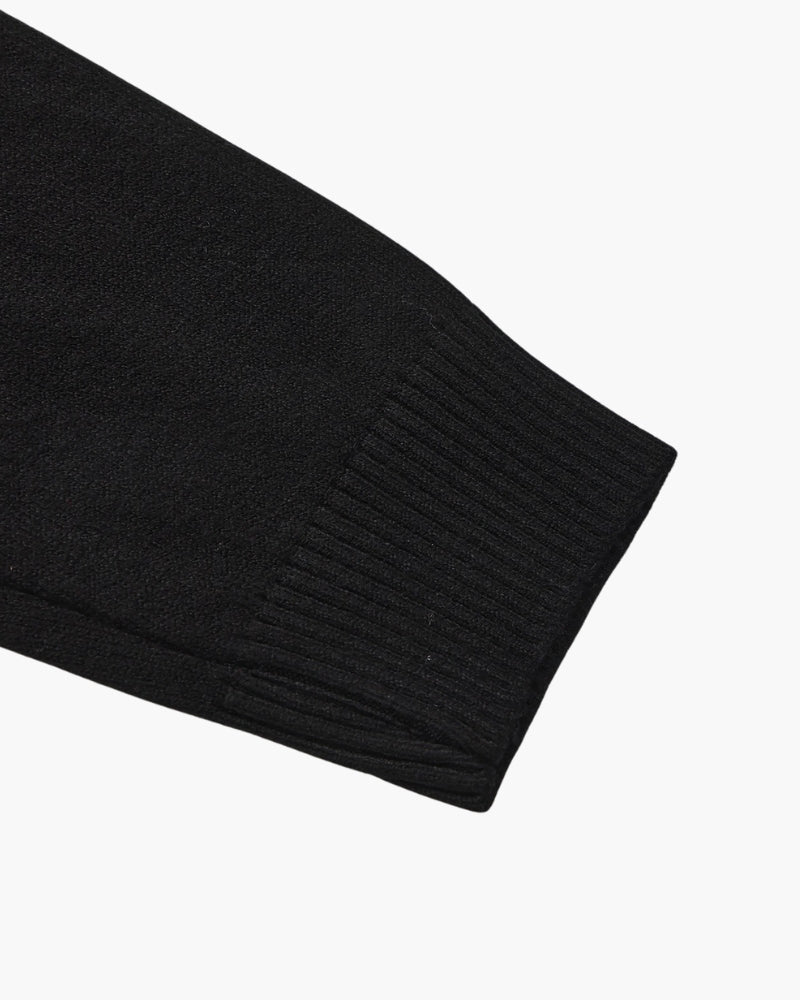 Men's Fine Ribbed Mock Neck Sweater with Clean Silhouette