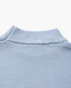 Men's Fine Ribbed Mock Neck Sweater with Clean Silhouette