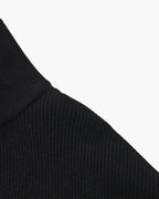 Men's Half-Zip Knit Pullover with Stand Collar and Ribbed Trims