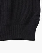 Men's Half-Zip Knit Pullover with Stand Collar and Ribbed Trims