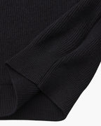 Men's Half-Zip Knit Pullover with Stand Collar and Ribbed Trims
