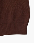 Men's Half-Zip Knit Pullover with Stand Collar and Ribbed Trims