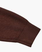 Men's Half-Zip Knit Pullover with Stand Collar and Ribbed Trims