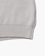 Men's Half-Zip Knit Pullover with Stand Collar and Ribbed Trims
