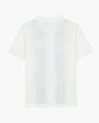 Men's Knit Polo with Vertical Panel Stripes and Button Front