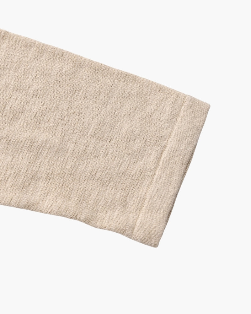 Men's Linen-Cotton Crew Neck Sweater with Lightweight Knit