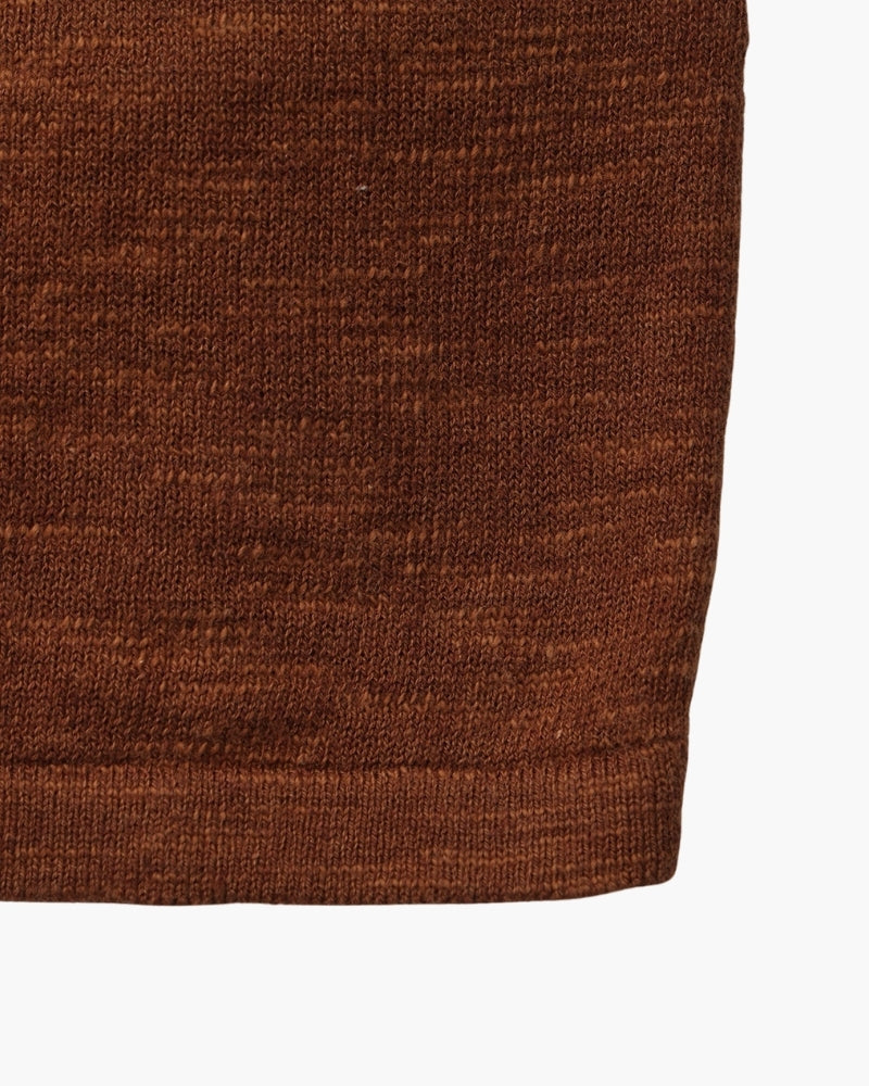 Men's Linen-Cotton Crew Neck Sweater with Lightweight Knit