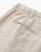 Men's Linen Shorts with Elasticated Drawstring Waist