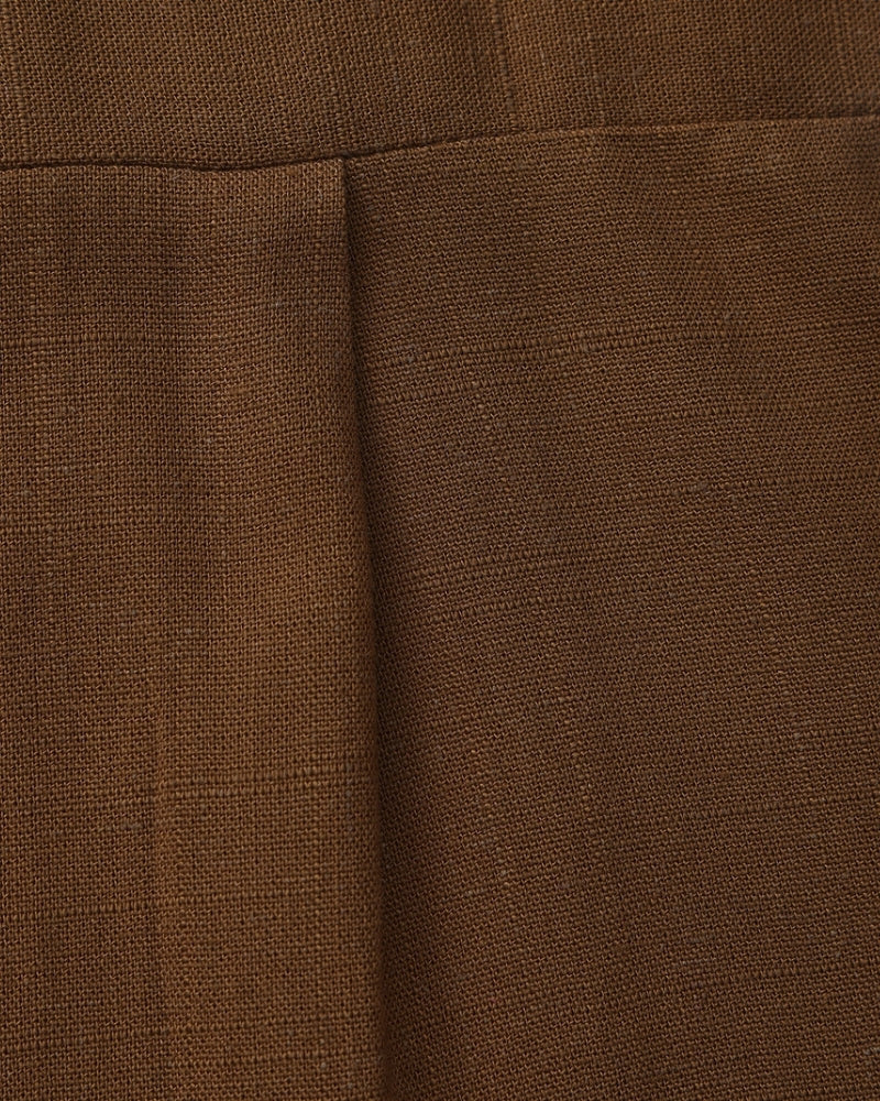 Men's Mandarin Collar Shirt in Textured Cotton with Chest Pocket