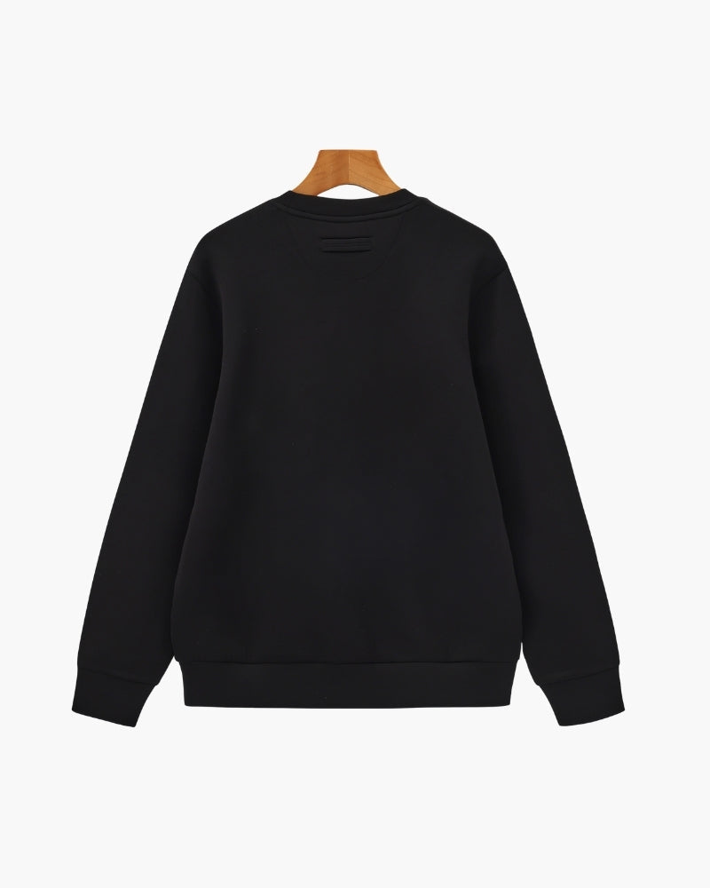 Men's Modal Blend Crew Neck Sweatshirt with Ribbed Trims