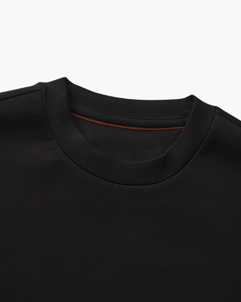 Men's Modal Blend Crew Neck Sweatshirt with Ribbed Trims