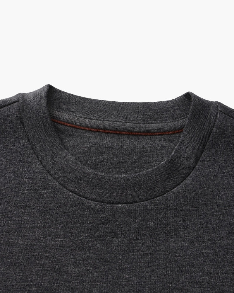 Men's Modal Blend Crew Neck Sweatshirt with Ribbed Trims