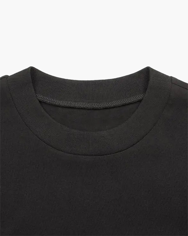 Men's Plain Crew Neck T-Shirt with Regular Fit