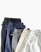 Men's Relaxed Lounge Trousers with Elastic Waist and Drawstring