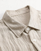Men's Relaxed Overshirt with Button Front and Chest Pockets