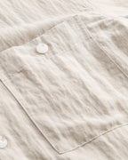 Men's Relaxed Overshirt with Button Front and Chest Pockets