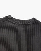 Men's Rib Knit Crew Neck Sweater in Wool Blend