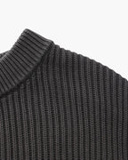 Men's Rib Knit Crew Neck Sweater in Wool Blend