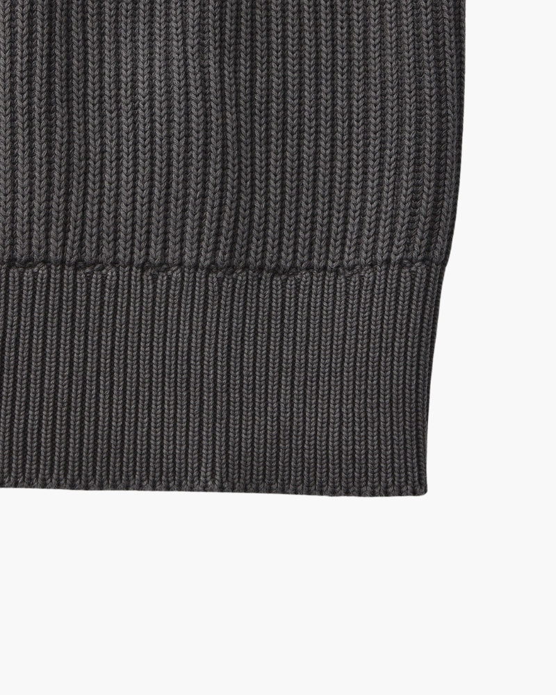 Men's Rib Knit Crew Neck Sweater in Wool Blend