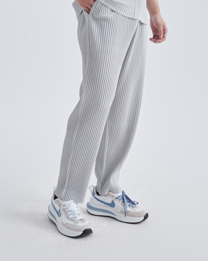 Men's Ribbed Cotton Trousers with Relaxed Baggy Fit