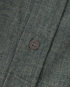 Men's Short Sleeve Mandarin Collar Shirt with Relaxed Silhouette