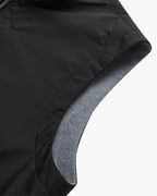 Men's Slim Fleece-Lined Vest with Stand Collar and Zip Front