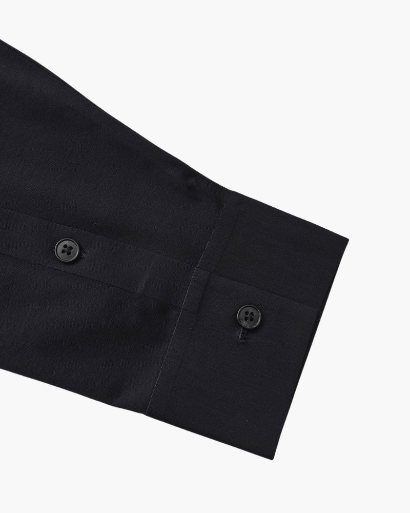 Men's Tailored Stretch Cotton Shirt with Spread Collar