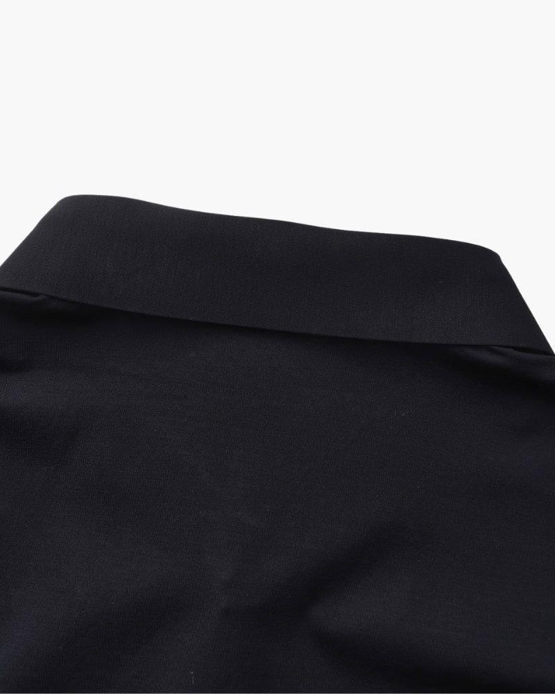Men's Tailored Stretch Cotton Shirt with Spread Collar