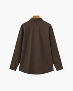 Men's Tailored Stretch Cotton Shirt with Spread Collar