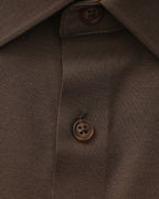 Men's Tailored Stretch Cotton Shirt with Spread Collar