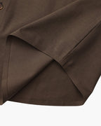 Men's Tailored Stretch Cotton Shirt with Spread Collar