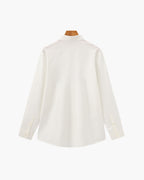 Men's Tailored Stretch Cotton Shirt with Spread Collar