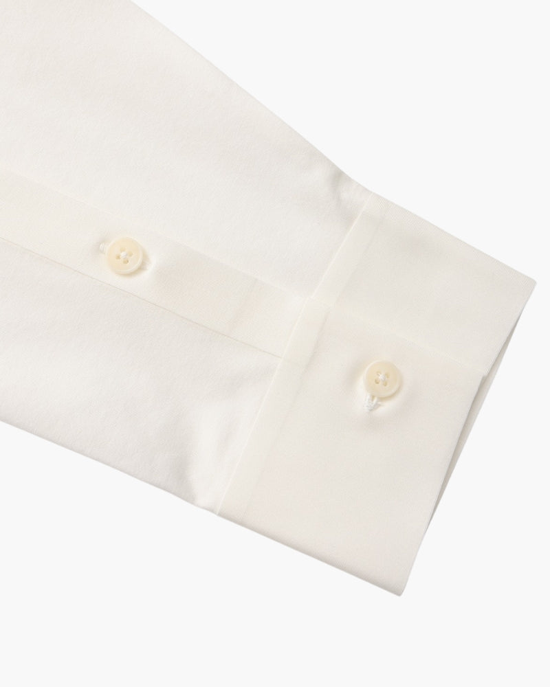 Men's Tailored Stretch Cotton Shirt with Spread Collar