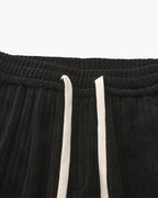 Men's Velvet Corduroy Trousers with Drawstring Waist